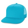 Light Blue Camaro Flat Peak Trucker Caps